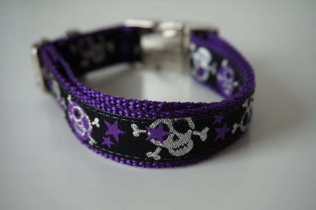 Halsband Skulls & Stars Lila