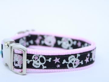 Halsband Skulls & Stars Pink