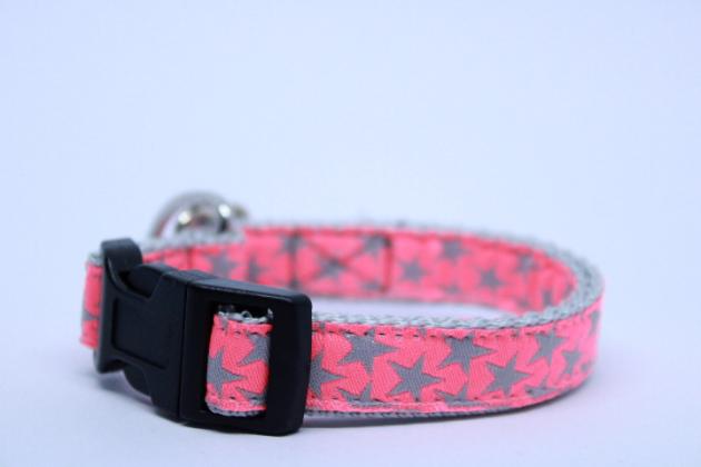 Halsband Grey Neon Stars