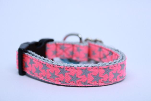Halsband Grey Neon Stars