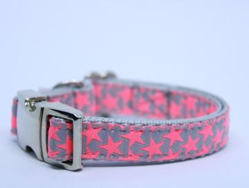 Halsband Neon Pink Stars