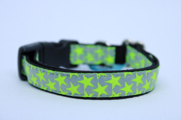 Halsband Neon yellow Stars