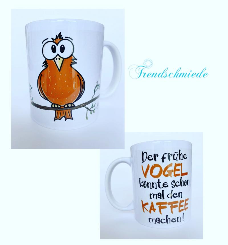 Tasse Der frühe Vogel