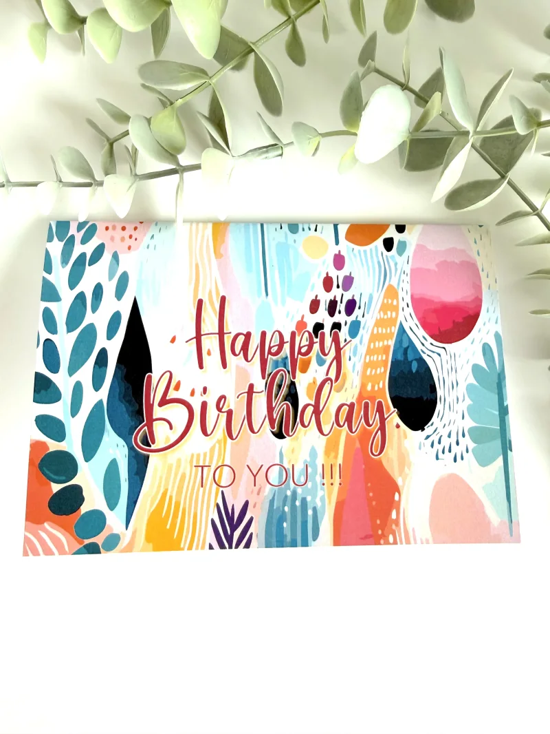 Geburtstagskarte Boho Happy