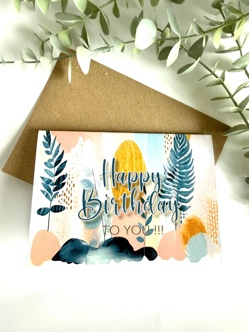 Karte Geburtstag Boho To You