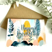 Karte Geburtstag Boho To You