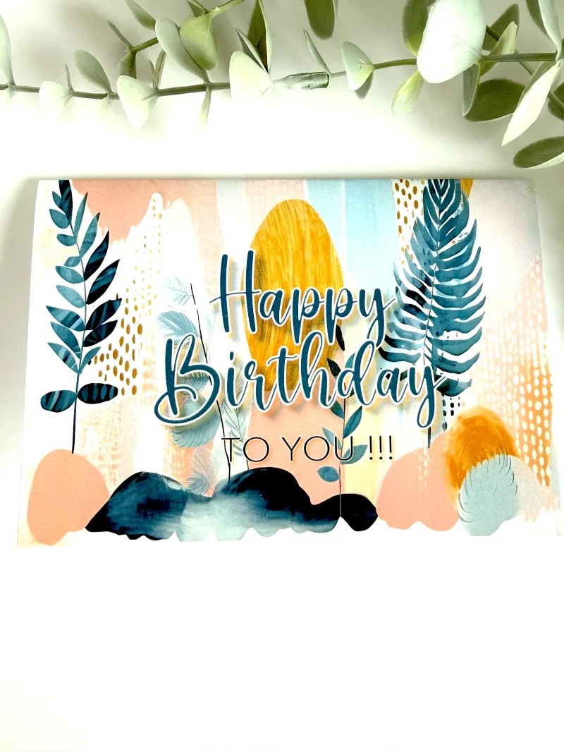 Karte Geburtstag Boho To You