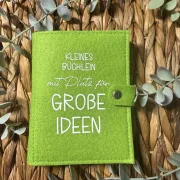 Filz Notizbuch Große Ideen