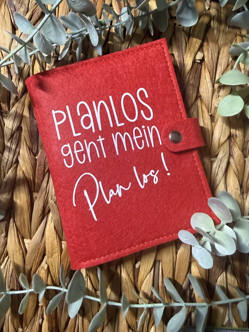 Filz Notizbuch Planlos