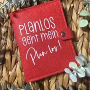 Filz Notizbuch Planlos