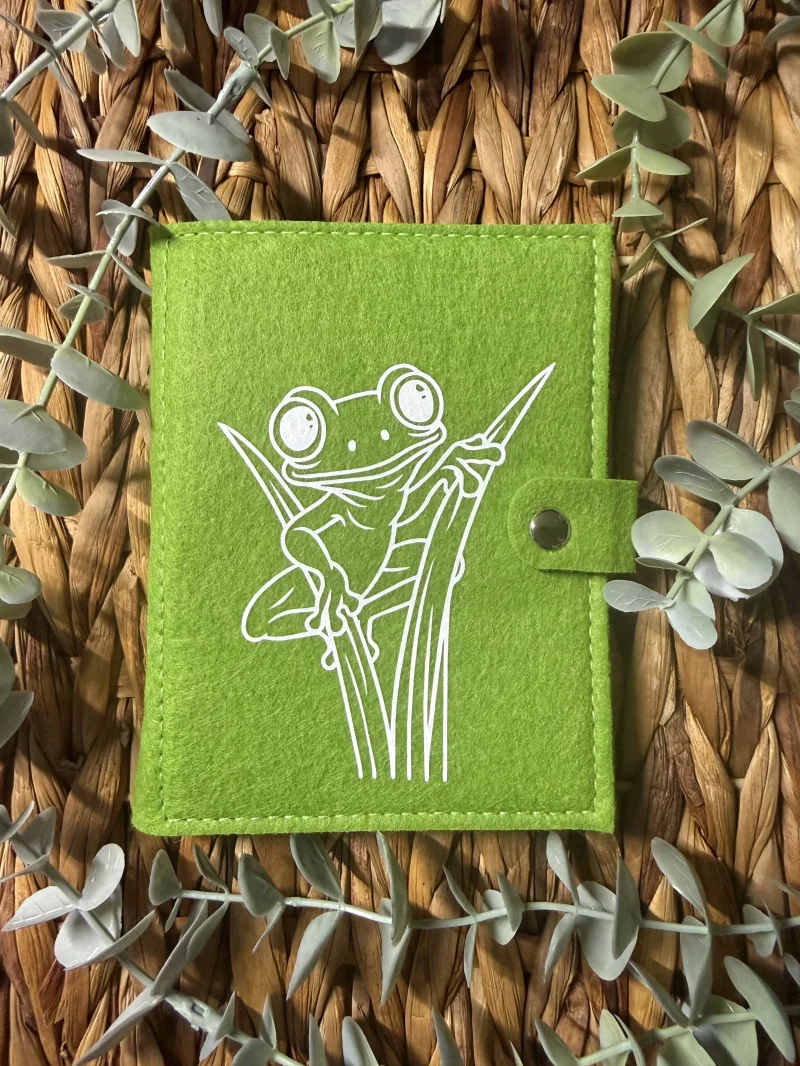 Filz Notizbuch Frosch