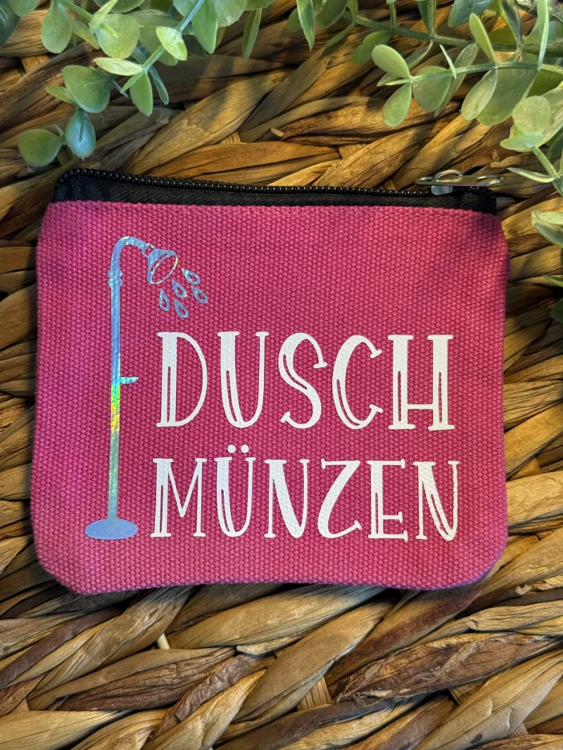 Geldbeutel Duschmünzen
