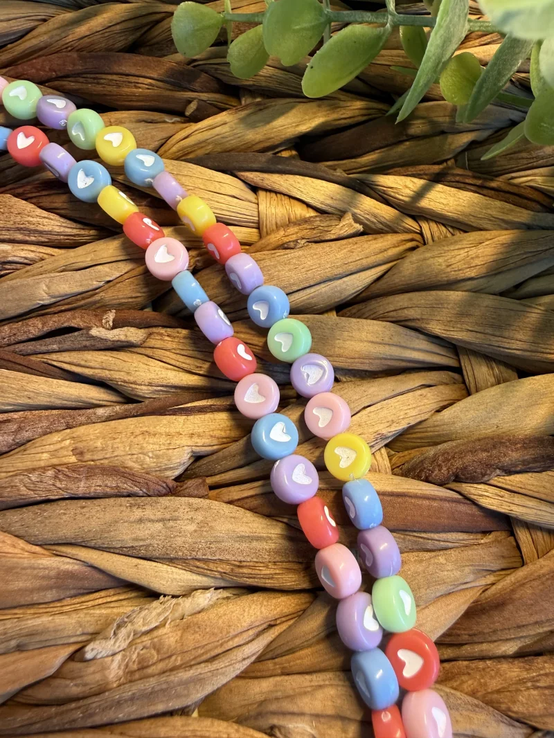 Handykette bunte Herzen lang