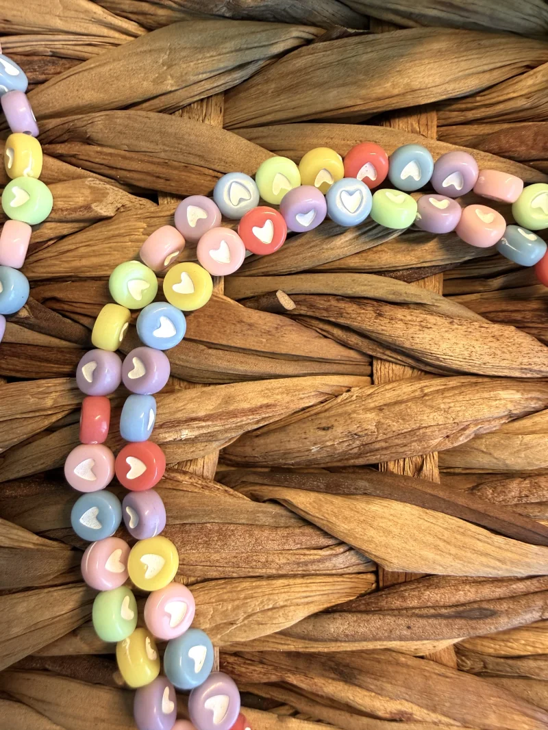 Handykette bunte Herzen lang