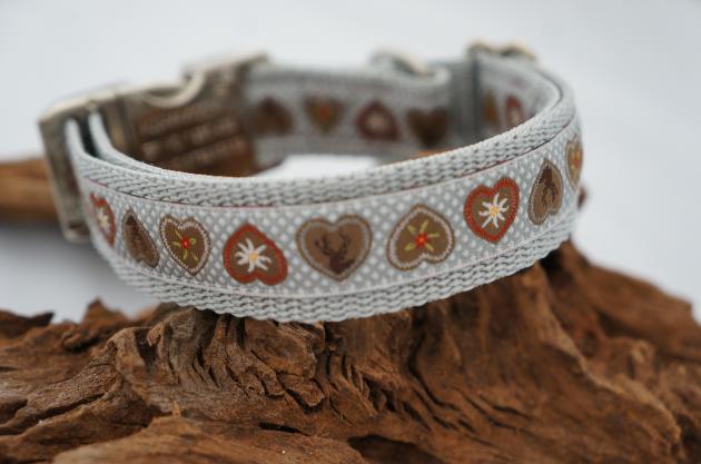 Halsband Alpenliebe grau