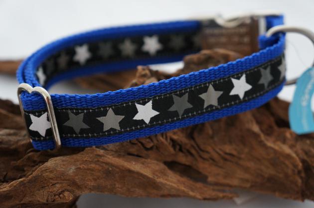 Halsband Sternenregen grau/schwarz